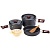 Набор посуды на 2-3 персоны Naturehike 4 In 1 Cookware Set Carbon