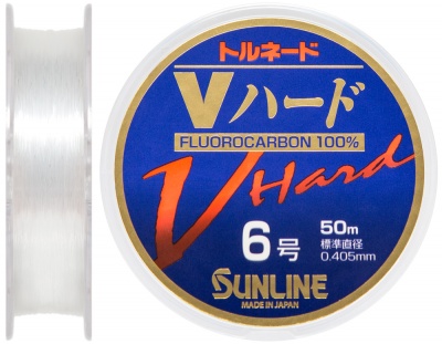 Флюорокарбон Sunline V Hard #6 25lb. 12.5KG 0.405mm 50M