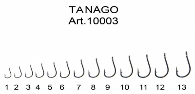 Одинарный крючок Fish Season Tanago #2 (10 шт/уп)
