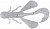 Силикон Jackall Vector Bug 2.5'' Pearl White