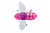 Воблер Jackall Bug Dog 37mm 3.1g Pink Bug