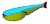Поролоновая рыбка Lex Paralonium Classic Fish CD UV 11 YBLB (желтое тело/зеленая спина/красный хвост)