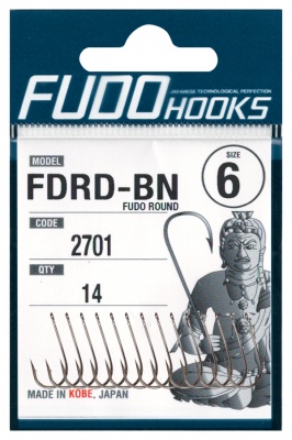 Одинарный крючок FUDO Fudo Round 2701 #8 15 шт.