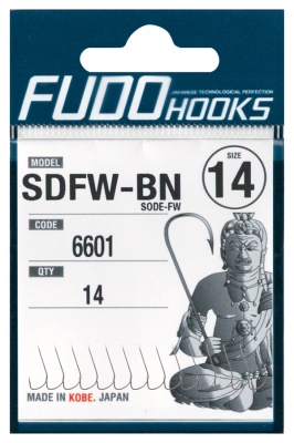 Одинарный крючок FUDO Sode FW 6600 #15 17 шт.