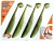 Силикон Reins S-Cape Shad 4.8'' B08 Green Pumpkin Chart Melon