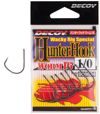 Одинарный крючок Decoy Worm 16 Hunter Hook #1/0