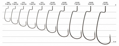 Офсетный крючок Decoy Worm 9 Upper Cut #3/0