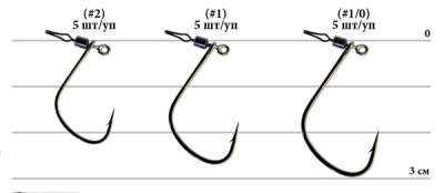 Одинарный крючок Decoy HD Hook Masubari Worm 120 #2