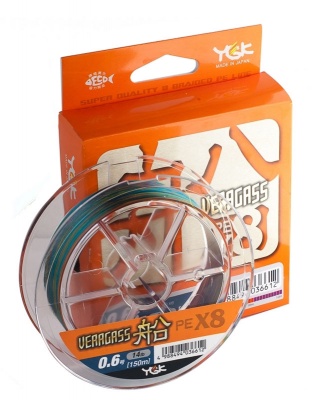 Шнур YGK Veragass Fune X8 - 100m connect #4/27kg 10m x 5 colors