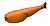 Поролоновая рыбка Lex Paralonium Classic Fish CD UV 11 YOB (желтое тело/оранжевая спина/красный хвост)