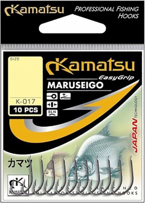 Одинарный крючок Kamatsu Maruseigo #12 (10 шт/уп)