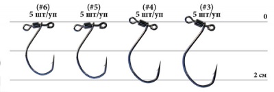 Одинарный крючок Decoy Worm 123 DS Hook Masubari #4