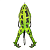 Силиконовая лягушка Lunkerhunt Prop Frog 89mm 14g Green Tea