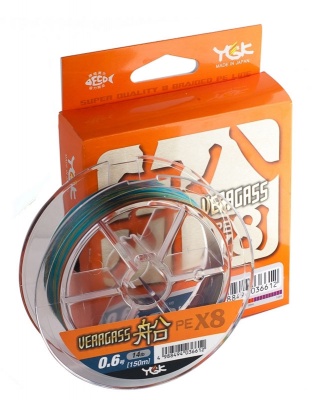 Шнур YGK Veragass Fune X8 - 100m connect #1.2/10.3kg 10m x 5 colors