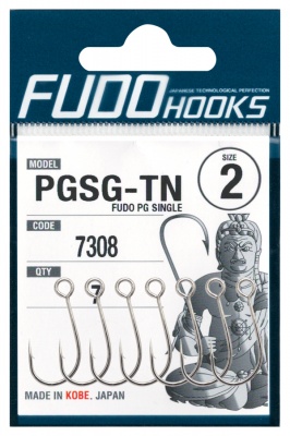 Одинарный крючок FUDO Fudo PG Single 7308 #6 8 шт.