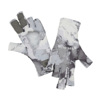 Перчатки Simms SolarFlex Sunglove Cloud Camo Grey M