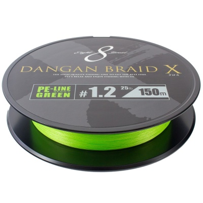 Шнур Major Craft Dangan Braid X #1.0 20lb Green 150M