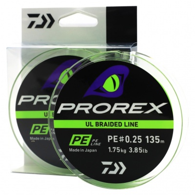 Шнур Daiwa Prorex UL Braid PE #0.25 1.75kg Chartreuse 135m