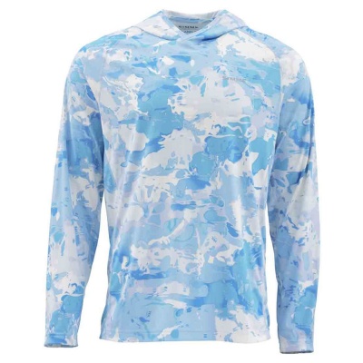 Блуза Simms SolarFlex Hoody Print Cloud Camo Blue XXL