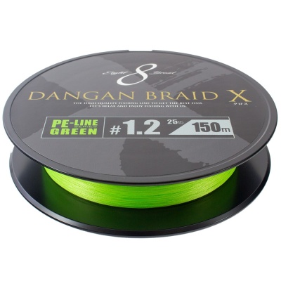 Шнур Major Craft Dangan Braid X #1.2 25lb Green 150M