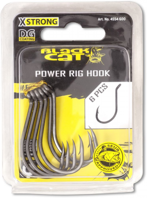 Одинарный крючок Black Cat Power Rig Hook #7/0 (6 шт/уп)