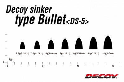 Груз-пуля Decoy DS-5 Sinker Type Bullet 5