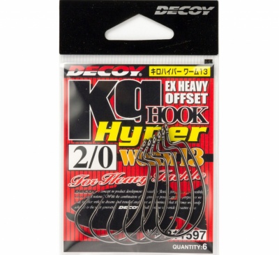 Офсетный крючок Decoy Worm 13 KG Hyper #1/0