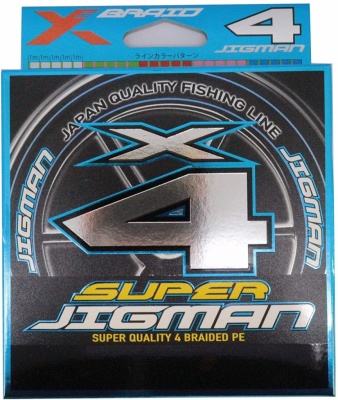 Шнур X-Braid Super Jigman X4 200m #1.0/0.165mm 18Lb/8.1kg
